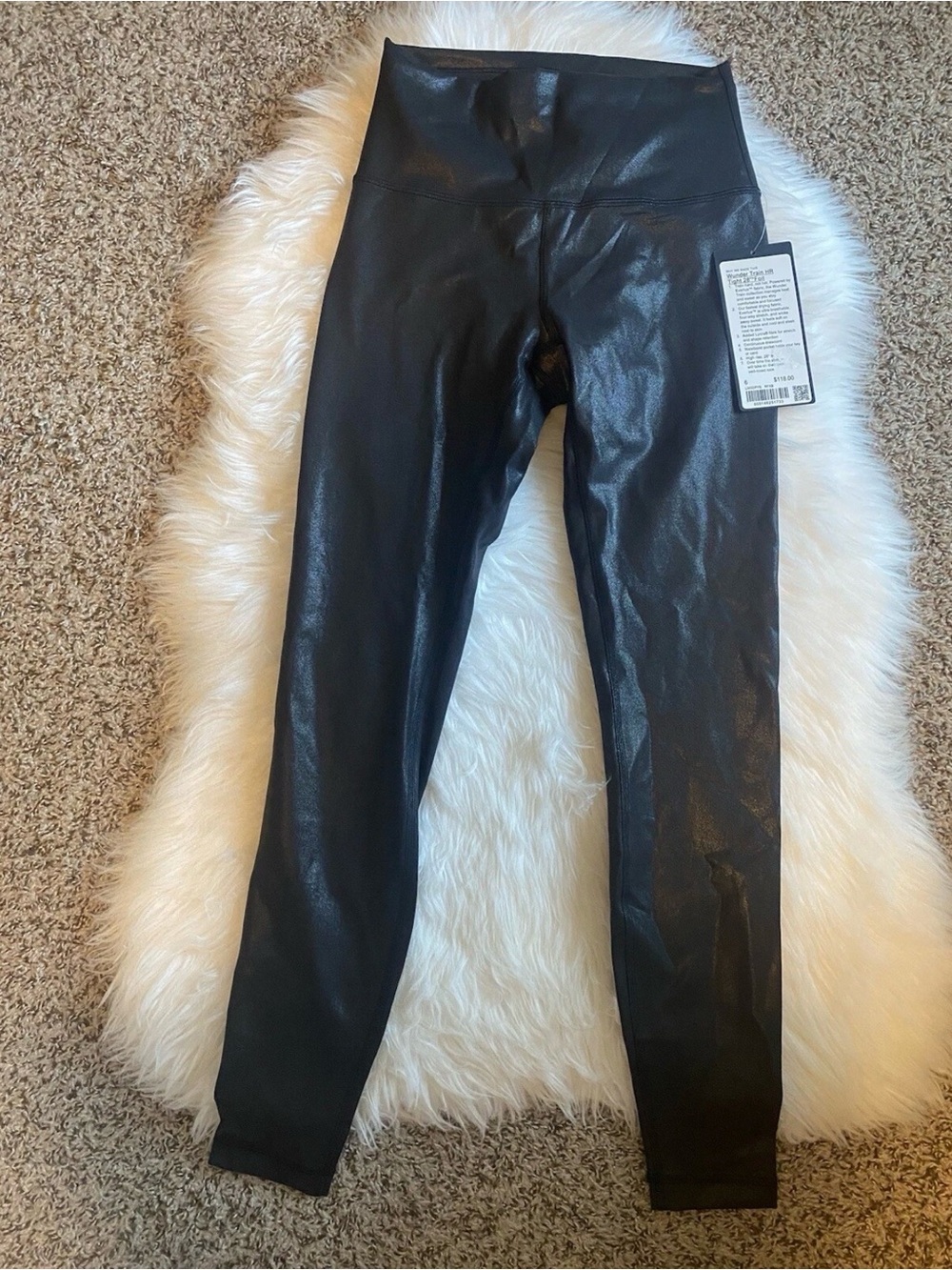 NWT Lululemon Wunder Train High Rise Tight 28” Foil